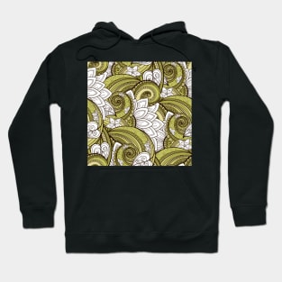 Paisley Print with Vintage Floral Motifs Hoodie